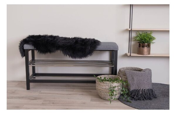 Pelliccia sintetica nera 50x85 cm - House Nordic