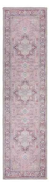 Passatoia lavabile rosso chiaro con fibra riciclata 60x230 cm Windsor - Flair Rugs