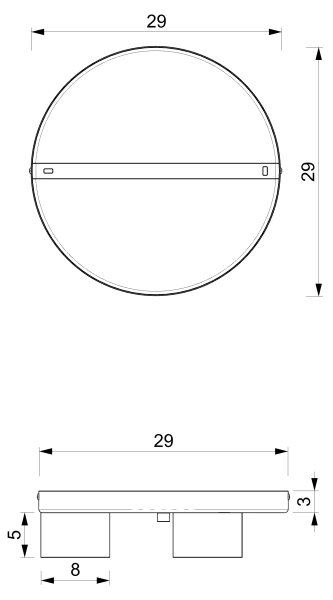 Plafoniera DIXIE 3xGX53/11W/230V rosa