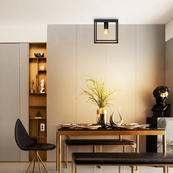 Applique da soffitto Ceiling Light Nero 1 x E27 Aigostar