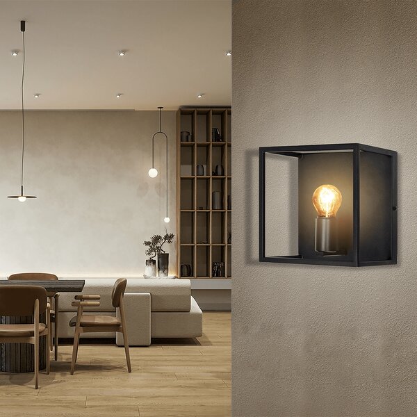 Applique da parete Wall Light Nero IP20 1 x E27 Aigostar