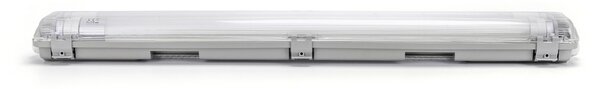 Plafoniera stagna a 2 posti con Tubi Led G13 T8 inclusi da 60cm IP65 Bianco freddo 6500K Aigostar