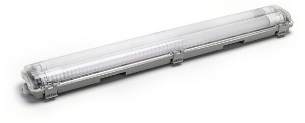 Plafoniera stagna a 2 posti con Tubi Led G13 T8 inclusi da 60cm IP65 Bianco freddo 6500K Aigostar