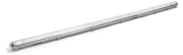 Plafoniera stagna a 1 posto con Tubo Led G13 T8 incluso da 150cm IP65 Bianco freddo 6500K Aigostar