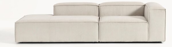 Chaise lounge componibile in velluto a coste Lennon