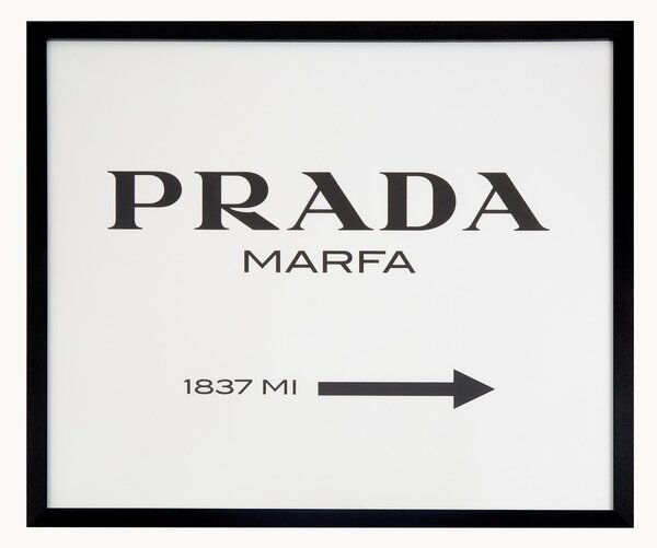 Stampa digitale incorniciata Prada Marfa