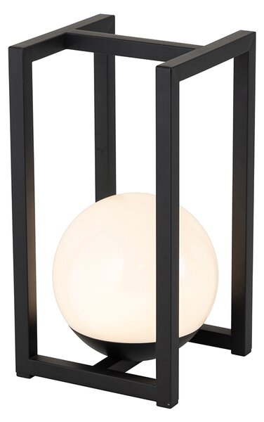 Lampada da tavolo per esterni nera con LED con touch ricaricabile - Nowi