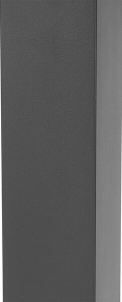 Lampada da esterno moderna Grigio scuro con vetro fumé 80 cm - Malios