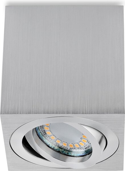 Faretto Sweet LED quadrato Faretto GU10 5W alluminio 80 mm Faretti da soffitto