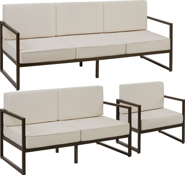 Set da giardino Comosa per 6 persone, imbottitura XXL