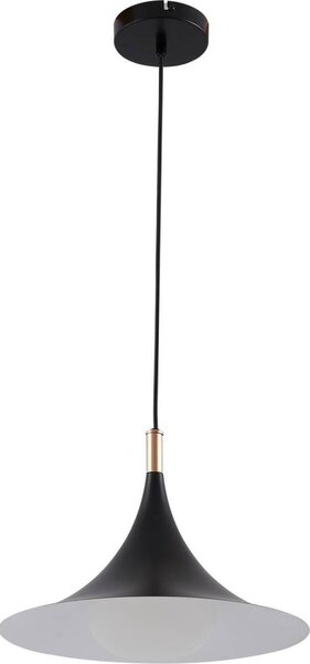 Lindby lampada a sospensione Jarl, nero, metallo, Ø 35 cm, G9