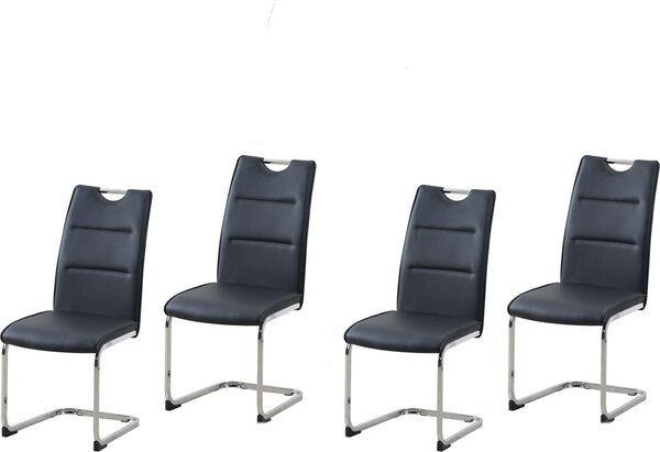 Set di 4 sedie a dondoloPoliuretanonero DannyC HTI-Line