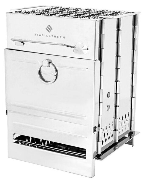 Stabilotherm Wood Stove Tower 1 - Camino da barbecue - Argento