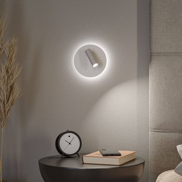 Paulmann Faretto Kiora, dimmerabile, Bianco / Opale, Soggiorno / Sala da pranzo, Metallo, Moderno, Applique