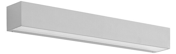 Lucande LED applique da esterno Lengo, 50 cm, argento, piuma d'oca, 3.000K