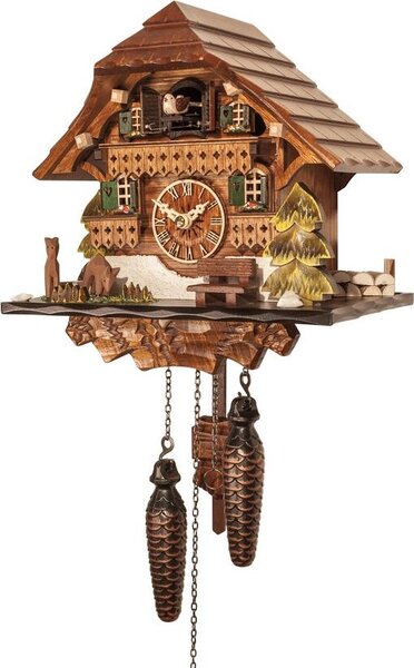 Engstler - 432_Q - Coucou - Quarzo - Noyer - 24 cm