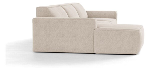 Divano angolare beige (con penisola a sinistra/con chaise lounge) Jodie – Micadoni