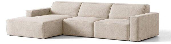 Divano angolare beige (con penisola a sinistra/con chaise lounge) Jodie – Micadoni