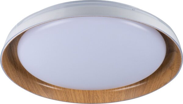Lampada da soffitto a LED moderna 17,8 W, bianco/legno, Ø 43 cm, luce neutra, NIFU Kanlux