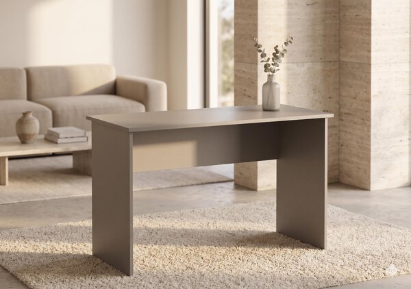 Scrivania 90 cm - Scrivania moderna per computer bianca - Grande scrivania per ufficio, camera dei bambini, studenti - Robusto tavolo per PC, salvaspazio 90x75x51 (grigio)