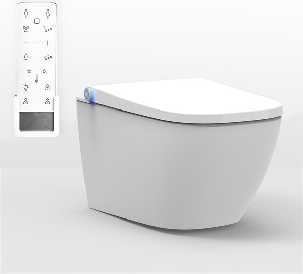 SHOWER WC PRO+ 1104 Bianco - WC doccia senza bordo - Sistema completo angolare