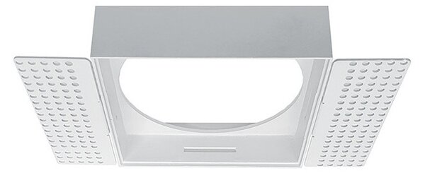Rossini Kompo KOM07FLQ ghiera quadrata senza cornice per modulo 7W bianca