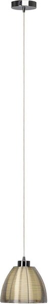 Lampada BRILLIANT Relax Lampada a sospensione 20 cm cromata/bianca | 1x A60, E27, 60W, adatta per lampadine normali (non incluse) | Regolabile in altezza / cavo accorciabile