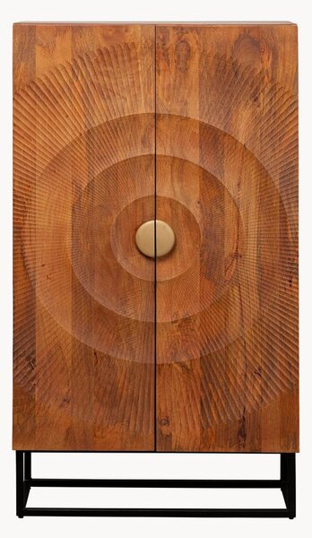 Credenza alta in legno di mango artigianale Madeira