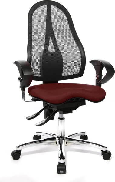 Sedia girevole da ufficio Topstar "Sitness 15", bordeaux