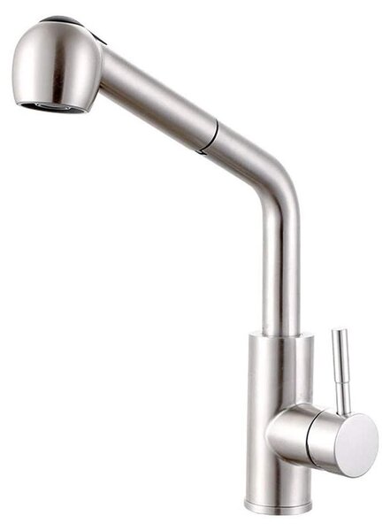 Solidchoice - Rubinetto da cucina in acciaio inossidabile estraibile per acqua calda e fredda