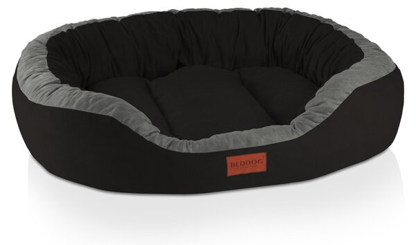 Cuccia per cani BedDog PRINS PREMIUM in resistente tessuto Alicante, THE-ROCK (nero/grigio), L