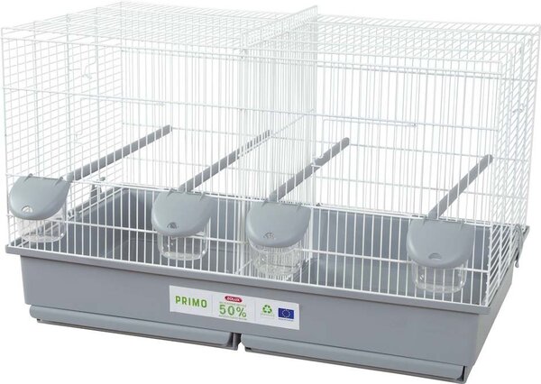 Gabbia in plastica ecologica per uccelli Primo 69 x 39 x 44,5 cm