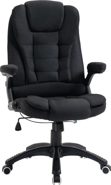 Sedia da ufficio 921-416BK, sedia per computer, regolabile in altezza, ergonomica, nera, 65 x 72 x 100-120 cm - B