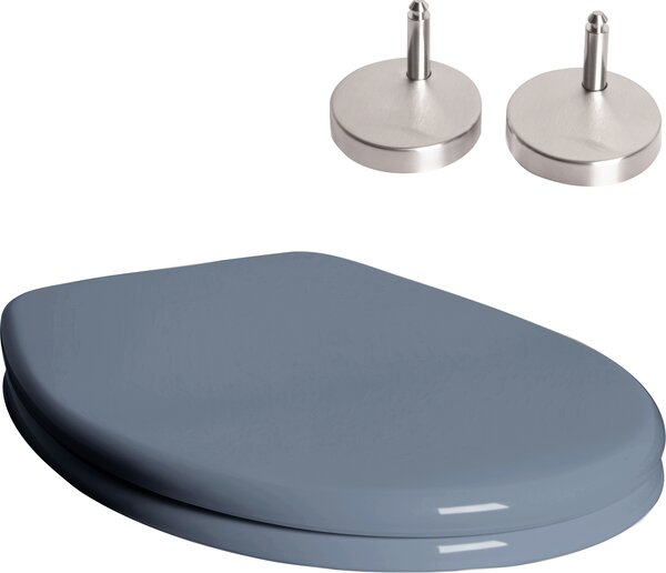 Sedile WC con chiusura ammortizzata, colore grigio