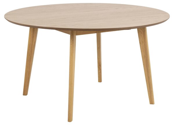 Home Tavolo da pranzo rotondo Torkil - Colore rovere - 140 x 140 x 76 cm