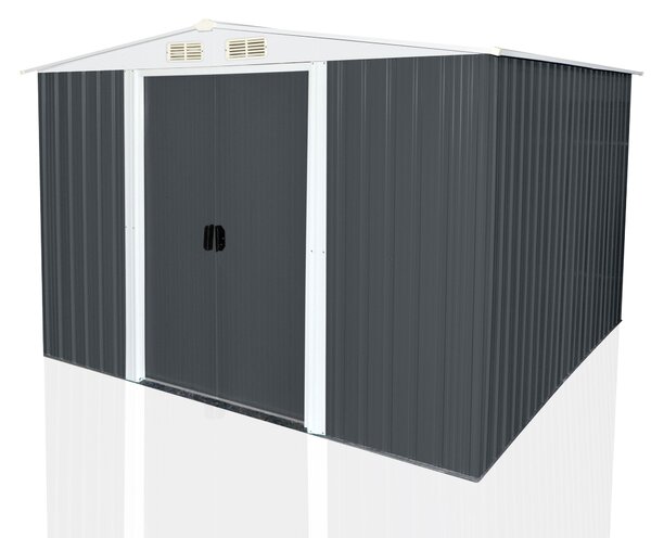 Capanno per attrezzi in metallo, deposito per attrezzature, capanno per utensili, edificio per attrezzature, casetta da giardino, SAFE XXL
