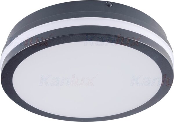 Kanlux | Lampada Da Soffitto LED BENO 18W - Grafite - Con Sensore Di Movimento - IP54 Impermeabile - 4000K