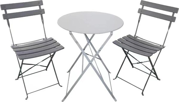 Set da bistrot 3 pezzi Cavo Grigio