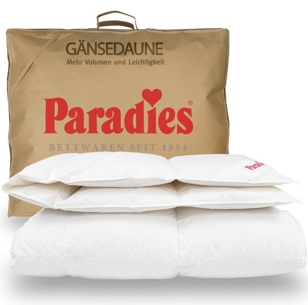 Paradies: Coperta in piuma, 155x220 cm. Coperta "Gabi 90" per tutte le stagioni
