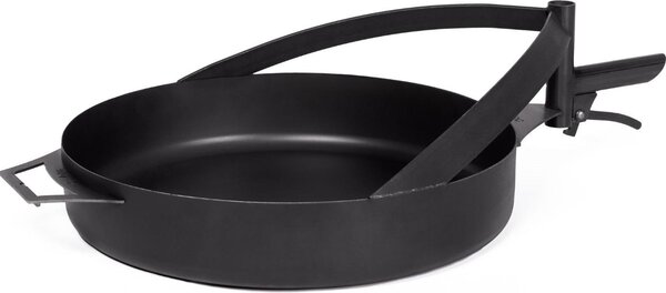 Padella tonda Ø 50 cm in acciaio nero per focolare Arizona & Washington