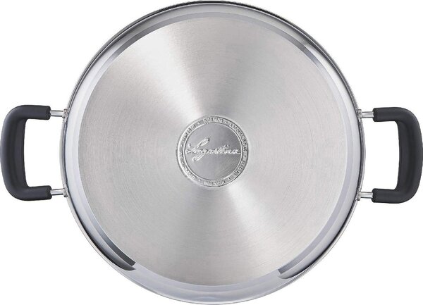 LAGOSTINA Pentola a Induzione Casseruola 24 cm Acciaio Inox - Pratica