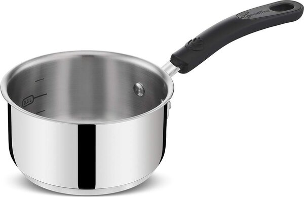 LAGOSTINA Pentola Casseruola Antiaderente Diametro 14 cm in Acciaio Inox Lucido - Pratica