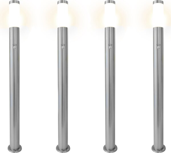 Grafner 4x XXL: lampada da esterno in acciaio inossidabile con sensore di movimento