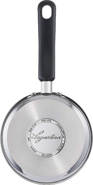 LAGOSTINA Pentola Casseruola Antiaderente Diametro 14 cm in Acciaio Inox Lucido - Pratica
