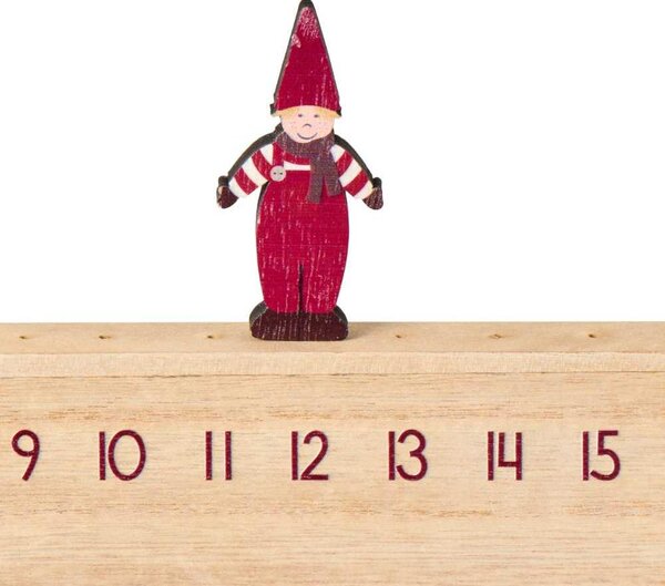 Calendario dell'Avvento IB Laursen "WICHTELMÄNNCHEN" 50 cm - Decorazione natalizia