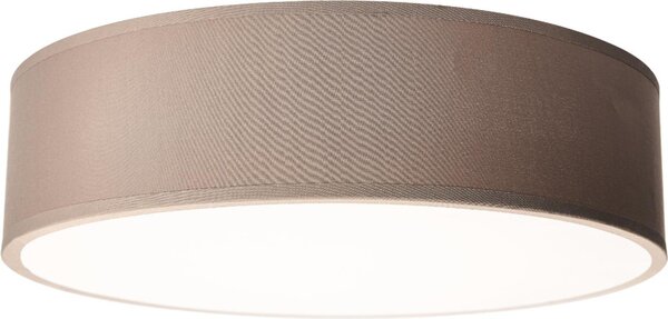 Plafoniera EINLICHT ''Fabric'' per 2x E27, Ø38cm, taupe, paralume in tessuto