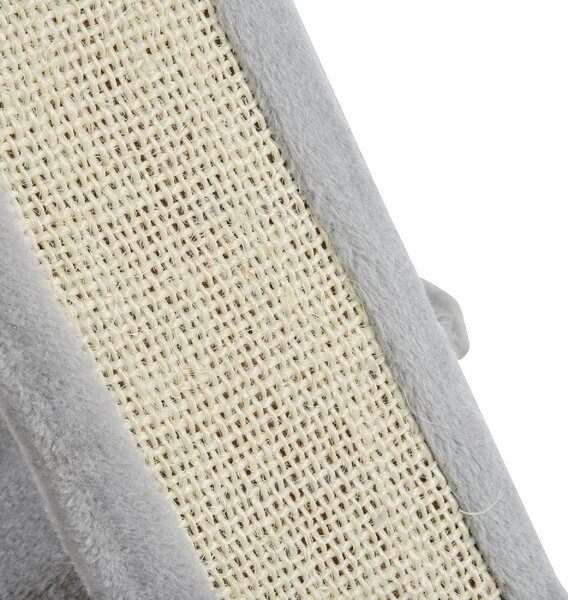 AllMyPets Tiragraffi per Gatti Albero Tiragraffi con Pali in Sisal Lettino e 2 Casette 59x39x83 cm colore Grigio - 86GY-D30