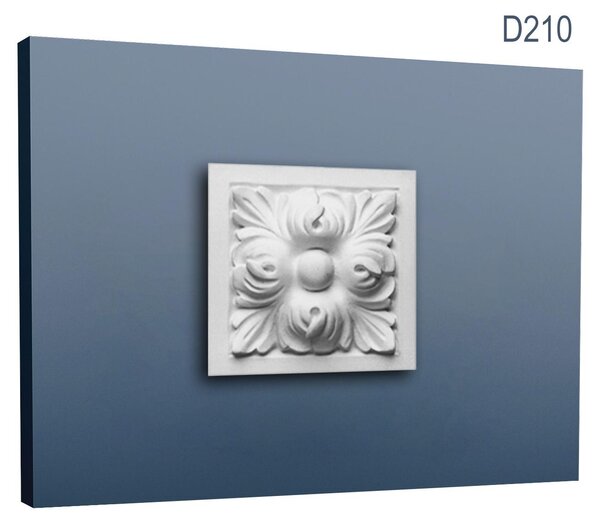 Orac Decor D210 Luxxus pannello angolare in stucco perimetrale elemento decorativo soffitto-parete profilo foglie d'acanto | 9 X 9 Cm