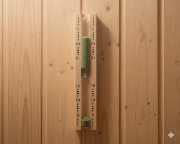 Sauna clessidra Special, 15 min - Colore della sabbia: verde