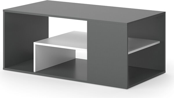 Tavolino da salotto Vicco Edgar Antracite/bianco 110 x 59 cm, Model 55604